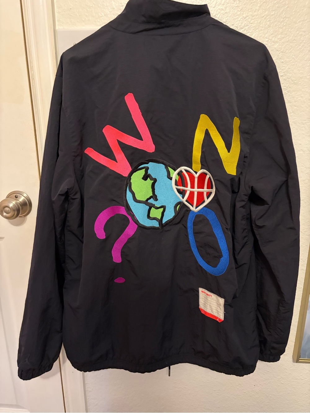 Jordan Black Jacket with Red Jumpman Logo